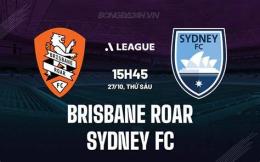 giao diện app sydney fc gặp câu lạc bộ bóng đá brisbane roar