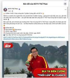 giao diện app tạ biên cương bình luận bóng đá