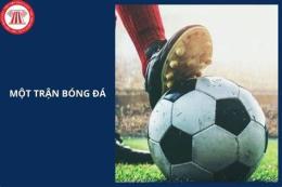 giao diện app tả lại trận bóng đá mà em đã chứng kiến