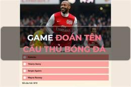 giao diện app tên cầu thủ bóng đá nổi tiếng