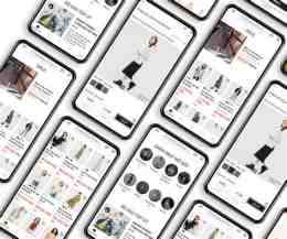 giao diện app thời trang bóng đá