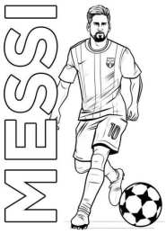 giao diện app tranh tô màu cầu thủ bóng đá messi