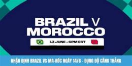 giao diện app tỷ số bóng đá brazil và maroc