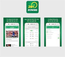 giao diện app ứng dụng xem đá bóng