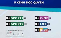 giao diện app xem bóng đá trên kênh k+