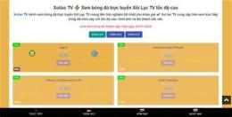 giao diện app xem kênh xôi lạc bóng đá
