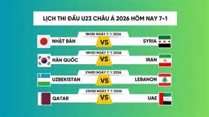 giao diện app xem lịch bóng đá u23 châu á hôm nay
