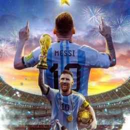 hình ảnh messi đá bóng