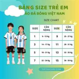 hướng dẫn sử dụng áo đá bóng trẻ em