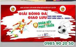 hướng dẫn sử dụng băng rôn giải bóng đá