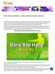 hướng dẫn sử dụng bang xep hang bong đa phap