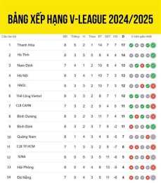 hướng dẫn sử dụng bảng xếp hạng bóng đá vel v-league