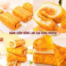 hướng dẫn sử dụng bánh da trứng cuộn kem tươi chà bông