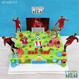 hướng dẫn sử dụng bánh kem bóng đá ronaldo
