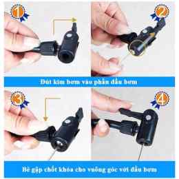 hướng dẫn sử dụng bơm bóng đá cầm tay