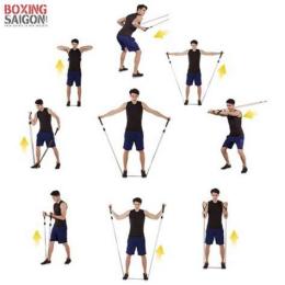 hướng dẫn sử dụng các bài tập với dây kháng lực đá bóng