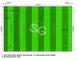 hướng dẫn sử dụng chiều dài sân bóng đá 5 người