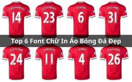 hướng dẫn sử dụng font chữ in áo đá bóng