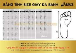 hướng dẫn sử dụng giày asics bóng đá
