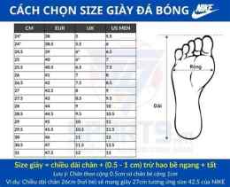 hướng dẫn sử dụng giày bóng đá chính hãng nike