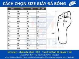 hướng dẫn sử dụng giày bóng đá trẻ em nike