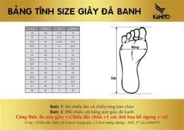 hướng dẫn sử dụng giày đá bóng size 46