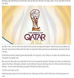 hướng dẫn sử dụng kết quả bóng đá mới nhất world cup