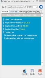 hướng dẫn sử dụng link sopcast xem bóng đá