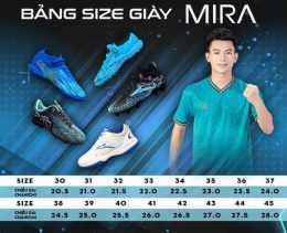 hướng dẫn sử dụng mira giày đá bóng