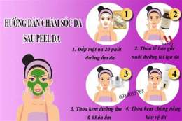 hướng dẫn sử dụng peel tảo có bong da không