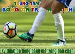 hướng dẫn sử dụng què chân bóng đá tóp má điền kinh