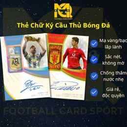hướng dẫn sử dụng thẻ bóng đá có chữ ký