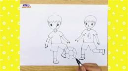 hướng dẫn sử dụng vẽ người đang đá bóng