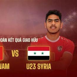 kết quả bóng đá u23 syria