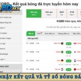 kqbd cập nhật kết quả bóng đá