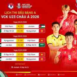 lịch bóng đá việt nam u23 2026