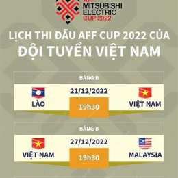 lịch bóng đá vn aff cup