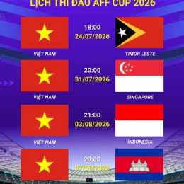 lịch đâ bóng aff cup