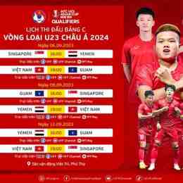 lịch đá bóng hôm nay u23 việt nam