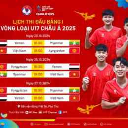 lịch thi đấu bóng đá hôm nay u17 châu á