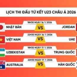 lịch thi đấu bóng đá u23 asiad 2026