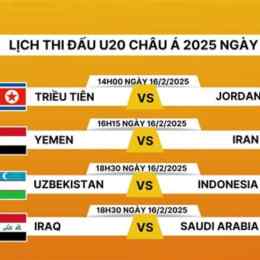 lịch trực tiếp bóng đá u20 châu á