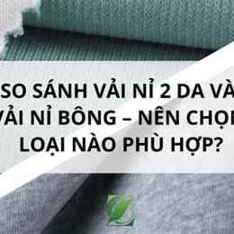 nỉ bông và nỉ 2 da
