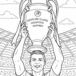 ronaldo world cup tranh tô màu cầu thủ bóng đá