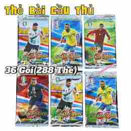 thẻ bài cầu thủ bóng đá