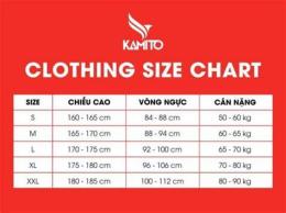 tính năng nổi bật bảng size áo bóng đá kamito