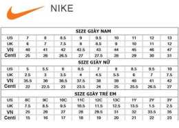 tính năng nổi bật bảng size giày nike đá bóng