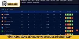 tính năng nổi bật bang xếp hạng bóng da