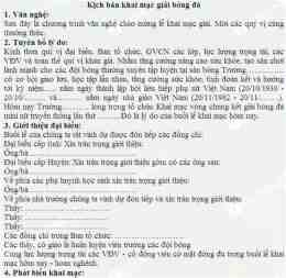 tính năng nổi bật kịch bản bế mạc giải bóng đá