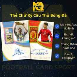 tính năng nổi bật thẻ cầu thủ bóng đá có chữ ký